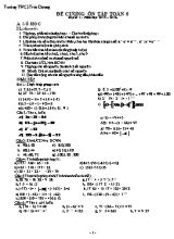Đề cương ôn tập Toán 6 học kì I - Trường THCS Tiên Dương
